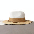 SUMMER BEACH RAFFIA WOVEN SUN HAT Test