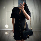 ELEGANT WHITE KNITTED MINI DRESS SOLELII