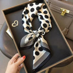 NORDIC STYLE FAUX SILK SQUARE SCARF Test