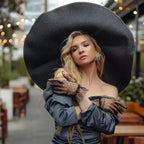 WIDE-BRIMMED STRAW SUN HAT SOLELII