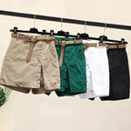 CHIC SHORTS WITH LOOSE BUTTONS AT THE WAIST SOLELII