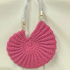 CREATIVE CONCH SHAPE CROCHET SHOULDER BAG Test