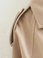 CROPPED DOUBLE-BREASTED TRENCH JACKET SOLELII