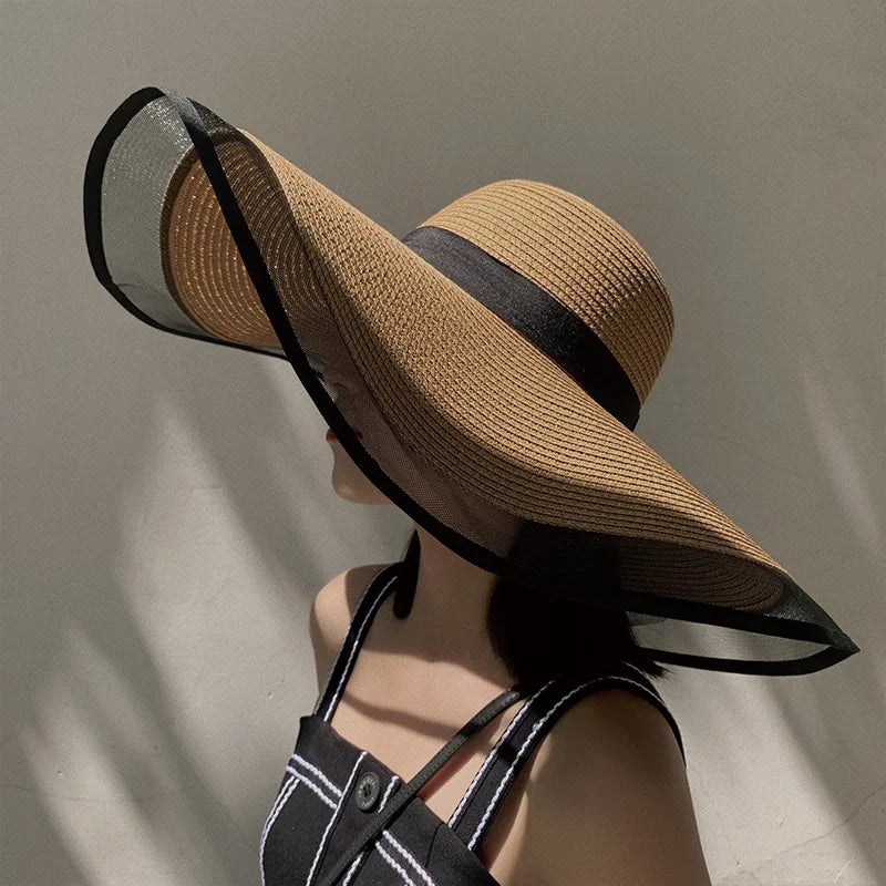 LADIES STRAW SUN HAT VINTAGE
