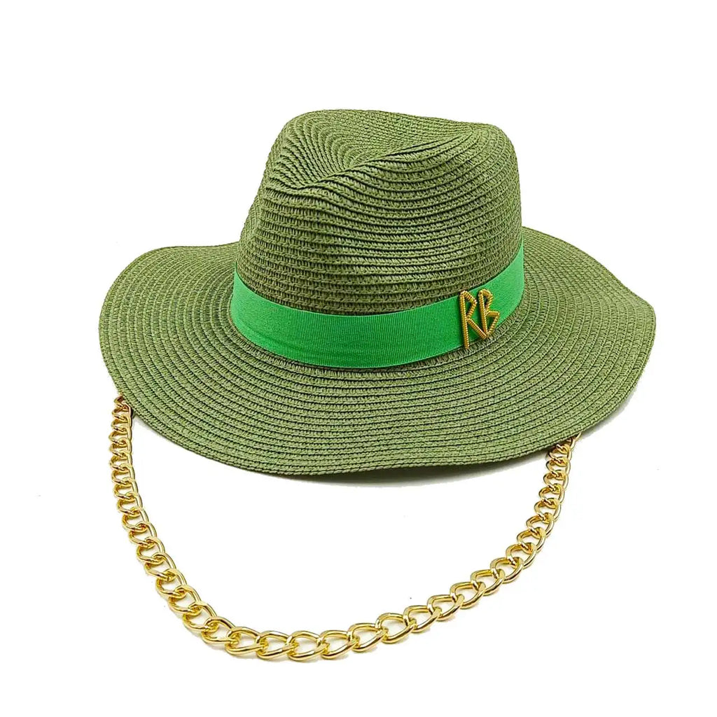 SUMMER STRAW HAT FLAT TOP