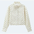 POLKA DOT SLIM-FIT ZIPPER JACKET SOLELII