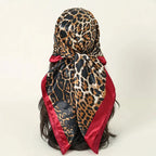 SATIN PRINT MULTIFUNCTIONAL SQUARE SCARF Test
