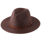 NATURAL PANAMA STRAW FEDORA HAT SOLELII