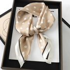 LUXURY PLAID SILK-LIKE SQUARE SCARF Test