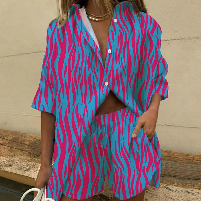 2-PIECE CASUAL PRINTED SUMMER SET