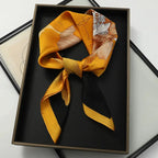 WOMEN'S SILK-LIKE SQUARE SCARF SOLELII
