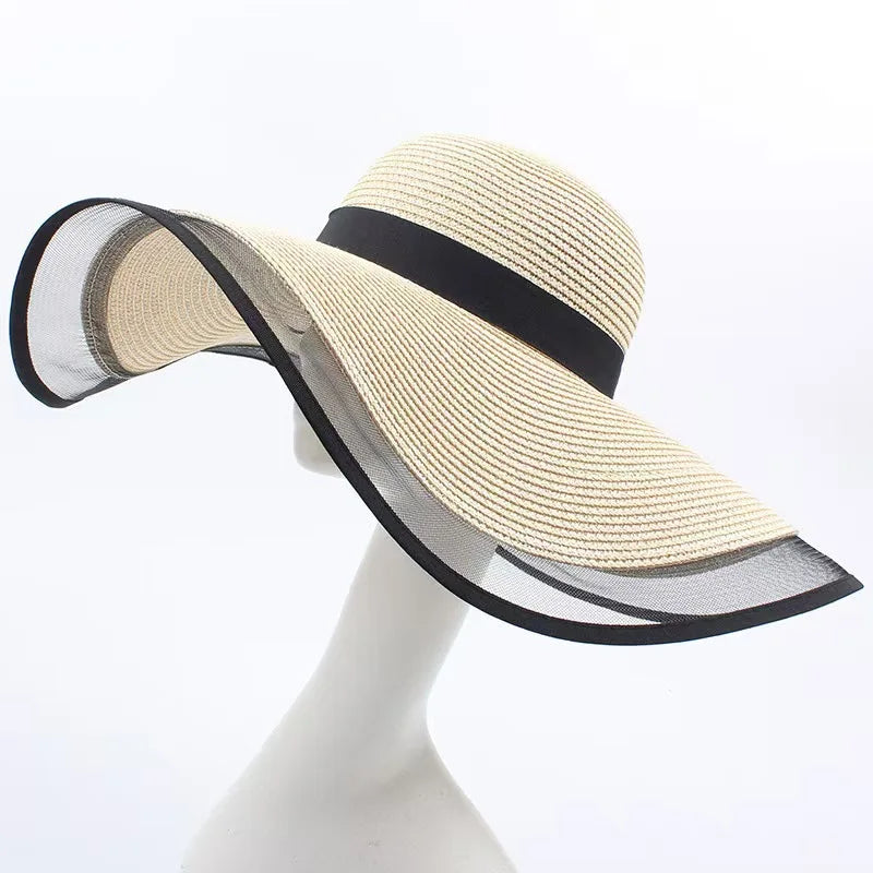 LADIES STRAW SUN HAT VINTAGE