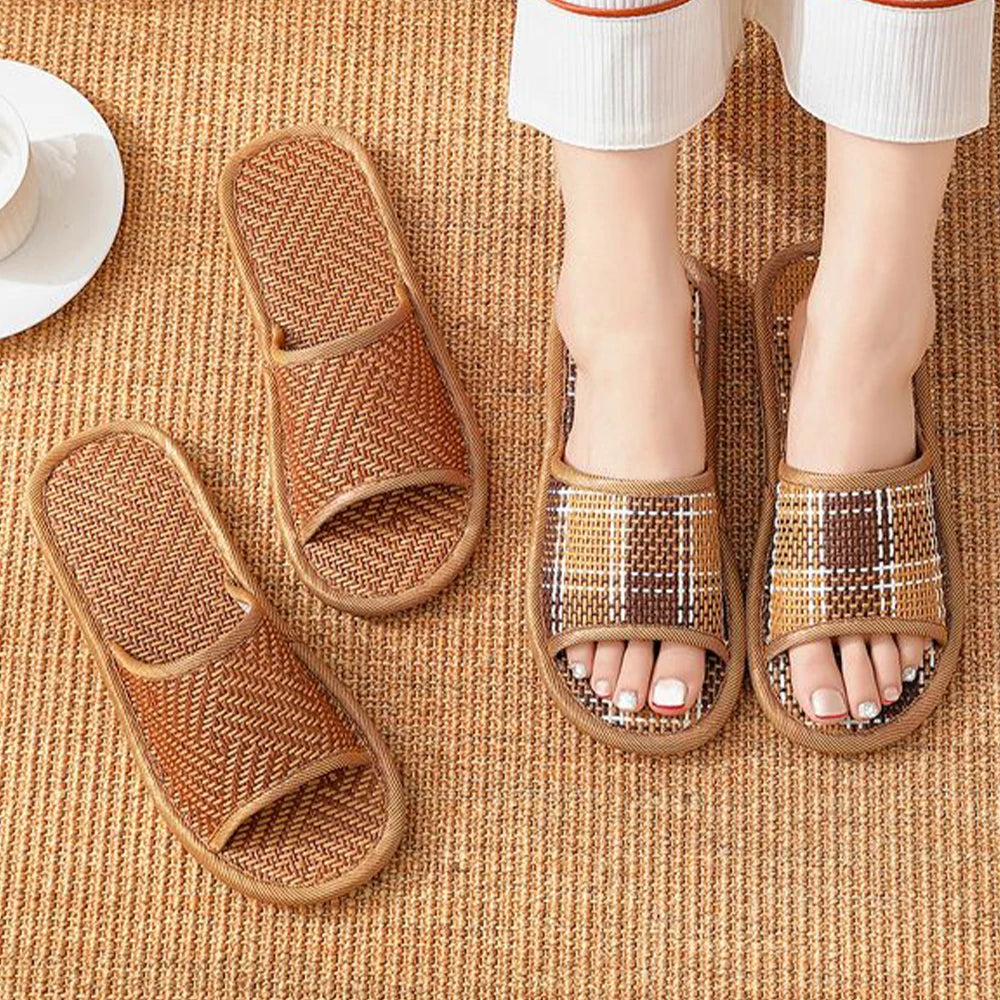 BAMBOO WOVEN SUMMER SLIPPERS