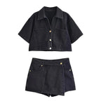 JEANS FASHION SETS MINI SKIRT SHORTS WOMEN Test