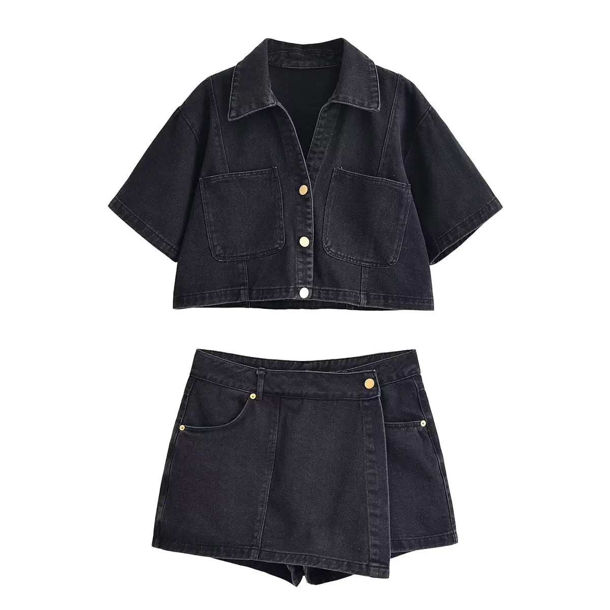 JEANS FASHION SETS MINI SKIRT SHORTS WOMEN