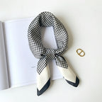 LUXURY PLAID SILK-LIKE SQUARE SCARF Test