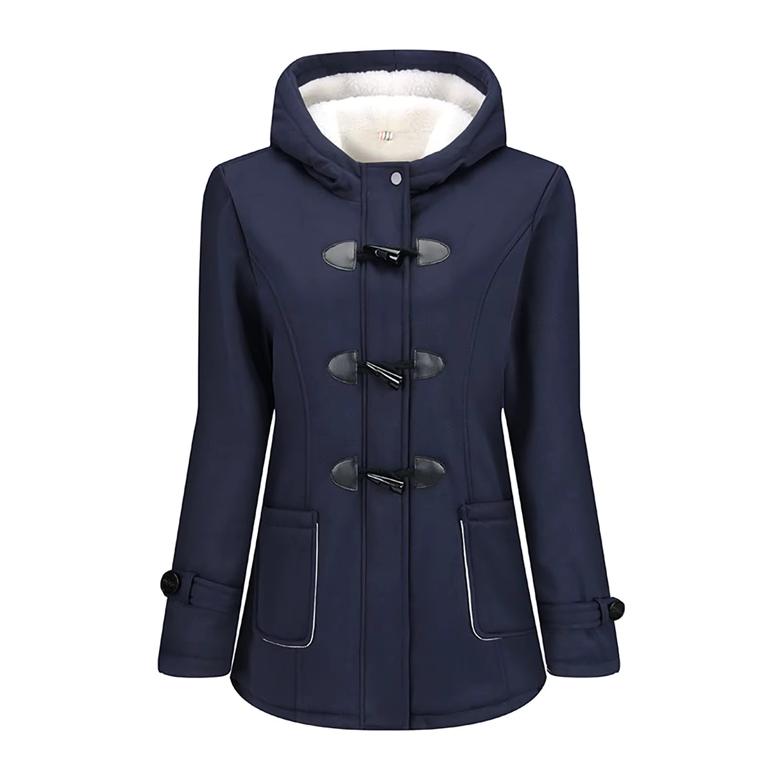 FLEECE HORN BUTTON COAT