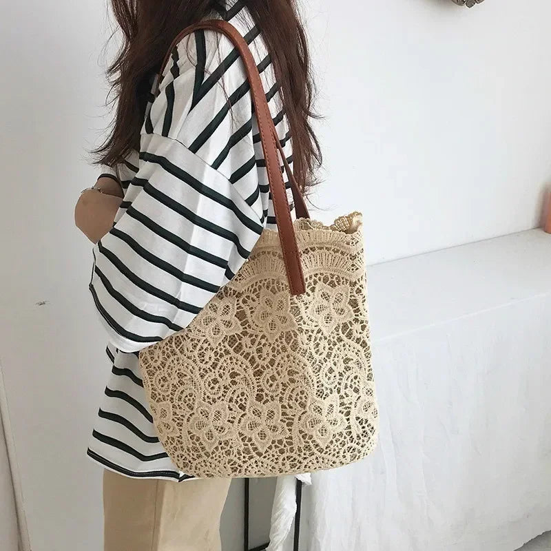 VINTAGE CANVAS TOP-HANDLE TOTE BAG