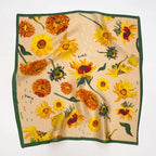 LUXURY PRINT SILK SQUARE SCARF Test