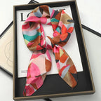 WOMEN'S SILK-LIKE SQUARE SCARF SOLELII