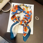 LUXURY PLAID SILK-LIKE SQUARE SCARF Test