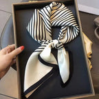 NORDIC STYLE FAUX SILK SQUARE SCARF Test