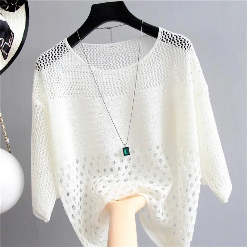ICE STREETWEAR WHITE KNITTED VEST