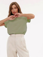 SUMMER COTTON LOOSE WOMEN'S T-SHIRT SOLELII