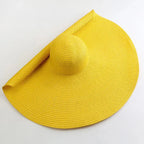 WIDE-BRIMMED STRAW SUN HAT SOLELII