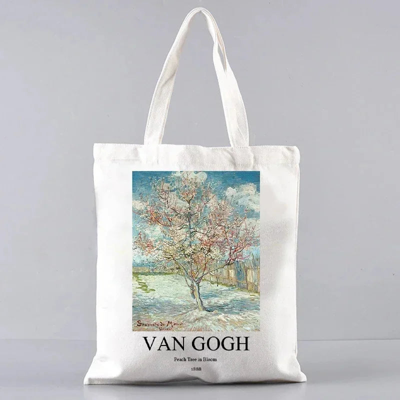 VAN GOGH ART PRINT CANVAS TOTE BAG