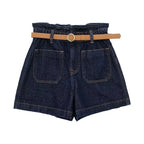 HIGH WAIST CASUAL SHORTS WITH BELT Test