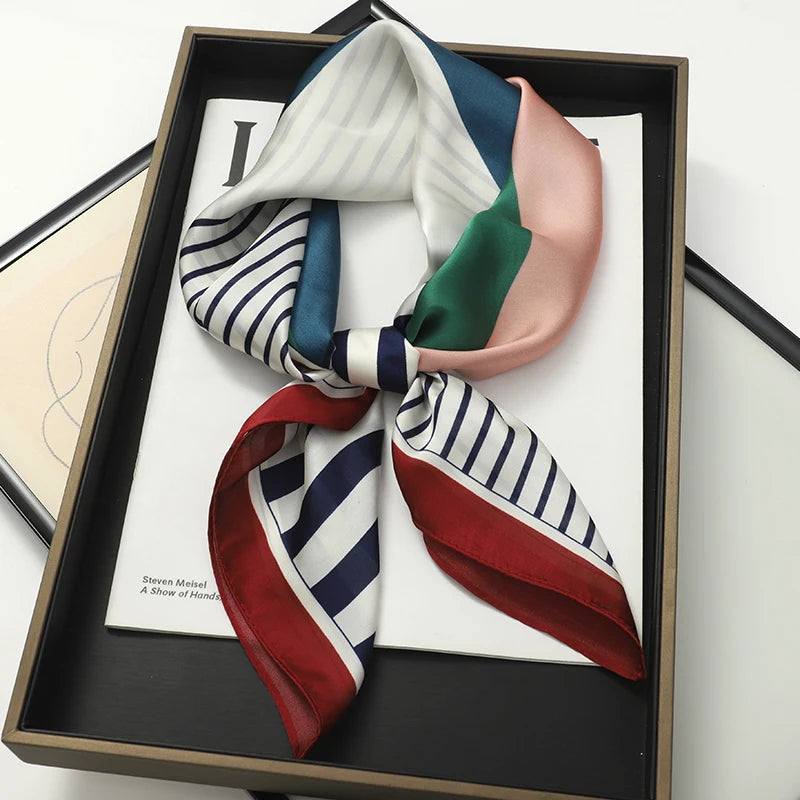 WOMEN'S SILK-LIKE SQUARE SCARF
