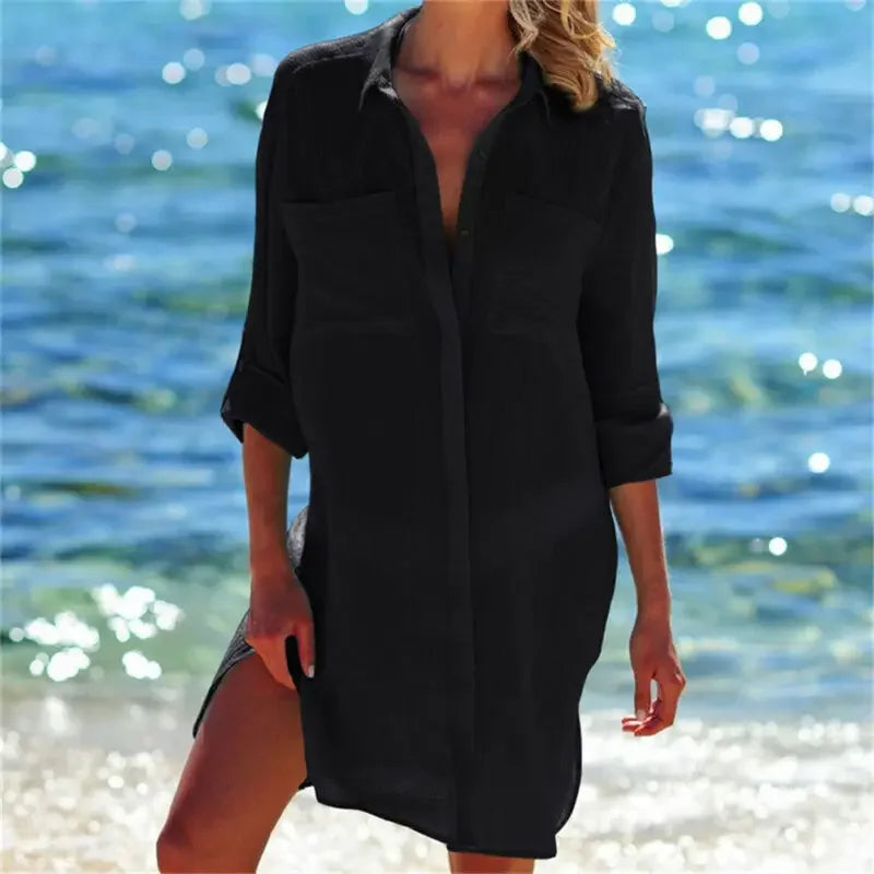 COTTON BEACH TUNICS SEXY DRESS