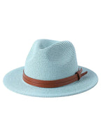 NATURAL PANAMA STRAW FEDORA HAT SOLELII