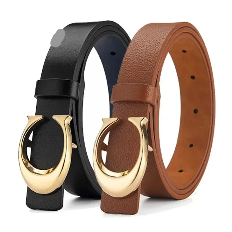 MOON BUTTON MULTI-COLOR THIN BELT