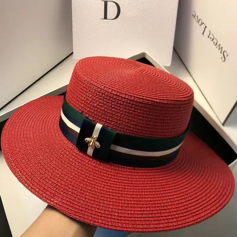 WOMEN STRAW HAT WIDE BRIM