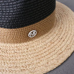 SUMMER BEACH RAFFIA WOVEN SUN HAT Test