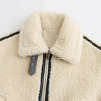 WOMEN’S FAUX FUR BIKER JACKET SOLELII