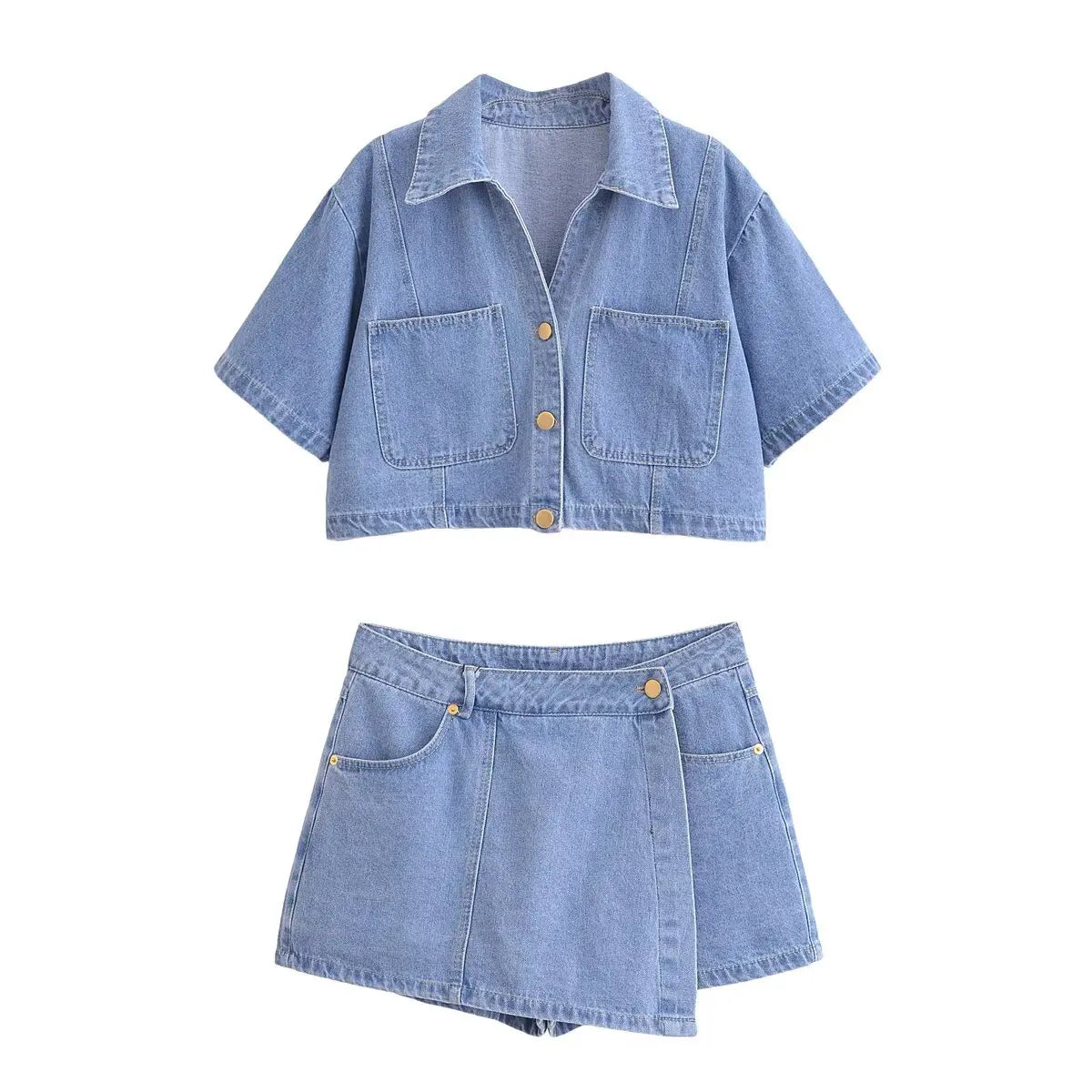 JEANS FASHION SETS MINI SKIRT SHORTS WOMEN