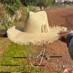 PANAMA HAT WITH PEARLS WIDE BRIM ANTI-UV Test