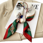 LUXURY PLAID SILK-LIKE SQUARE SCARF Test