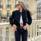 WOMEN'S CROPPED BOMBER JACKET SOLELII