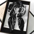 WOMEN'S SILK-LIKE SQUARE SCARF SOLELII