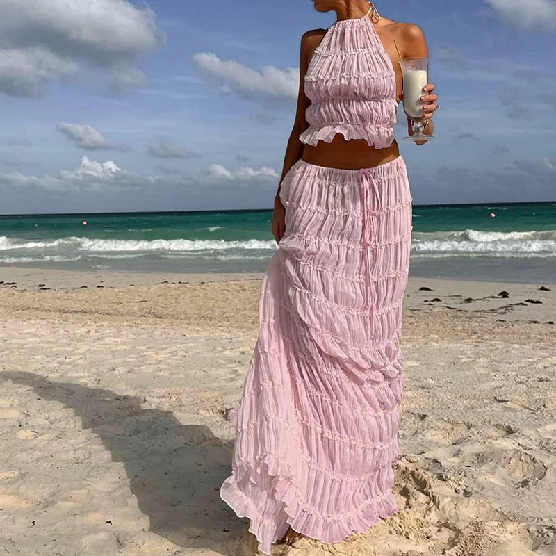 BOHO BACKLESS 2-PIECE BEACH SET
