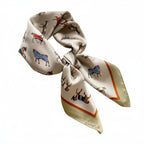 LUXURY CHAIN PRINT SILK-LIKE SCARF Test