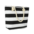 LARGE STRIPED BEACH BAG SOLELII