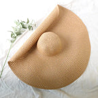 WIDE-BRIMMED STRAW SUN HAT SOLELII