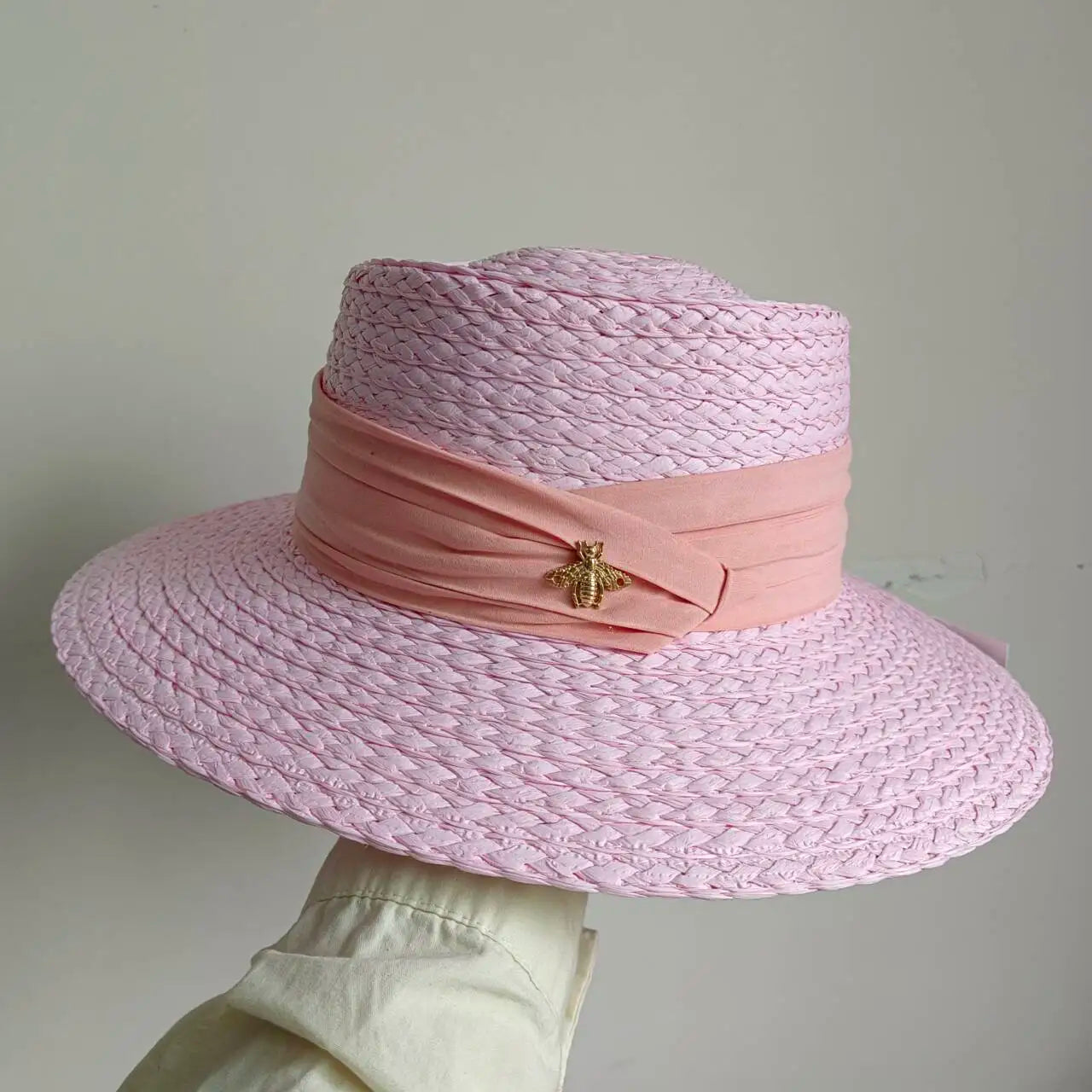 SUMMER STRAW HAT FLAT TOP