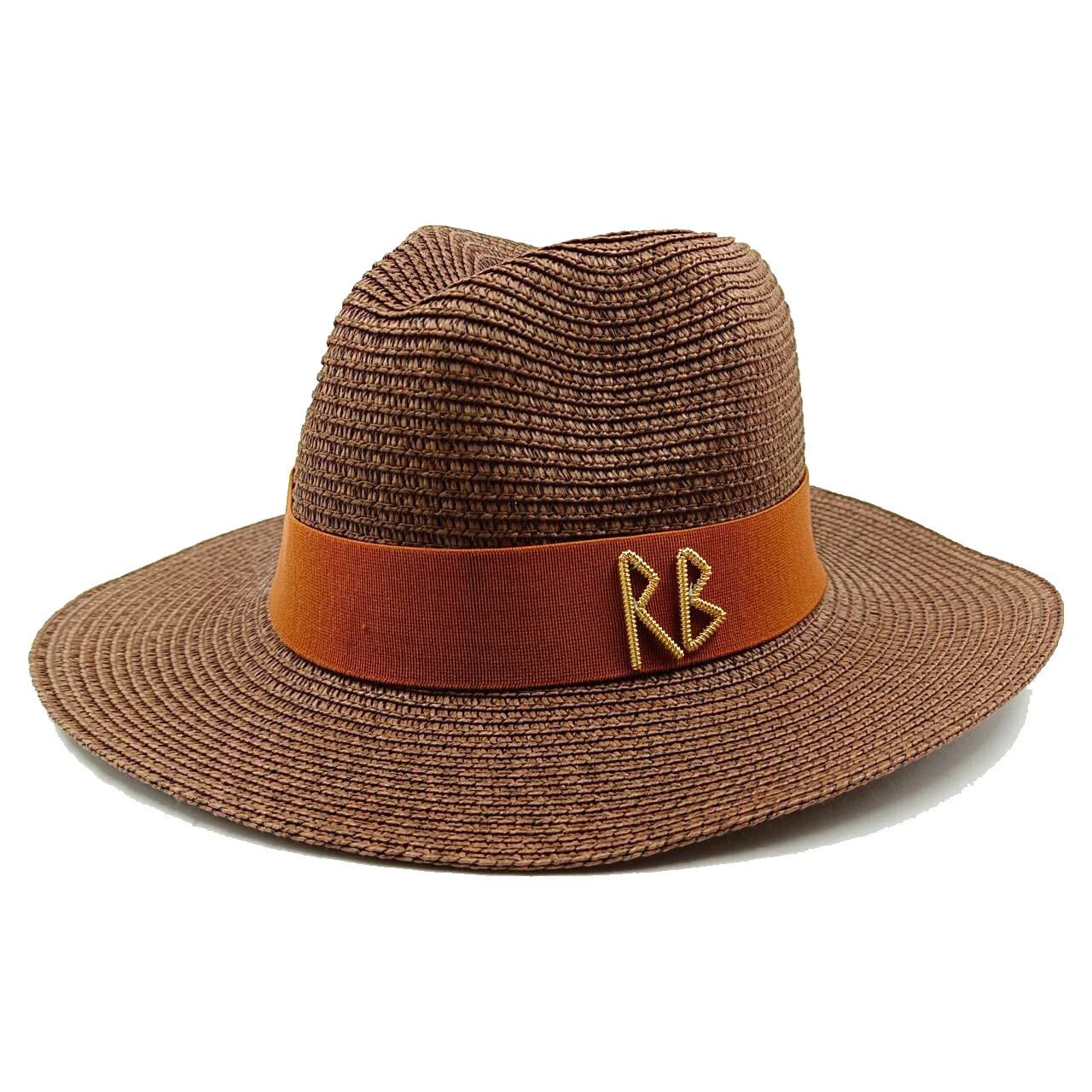 STRAW HAT WITH LACE BAND AND WIDE BRIM