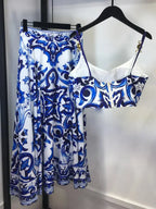 WOMEN’S BLUE PORCELAIN TWO-PIECE SET SOLELII